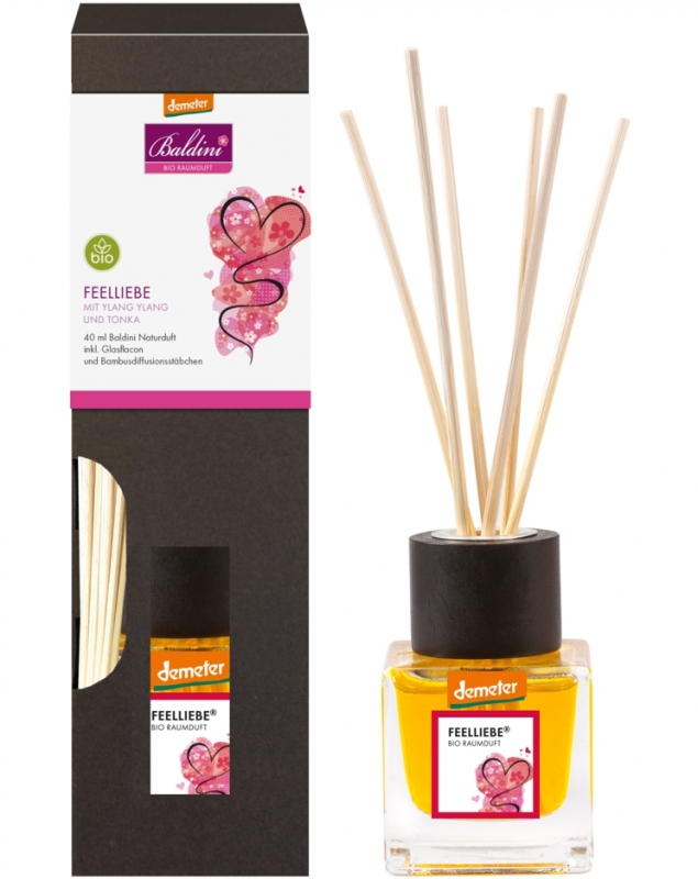 Zapach Feelliebe z czystych olejków eterycznych z ylang ylang i tonki, 30 ml Bio/Demeter, Baldini Zapach Feelliebe z czystych olejków eterycznych z ylang ylang i tonki, 30 ml Bio/Demeter, Baldini
